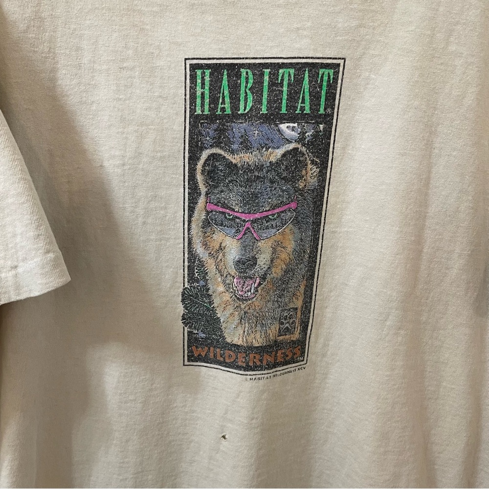 Habitat wilderness wolf goggles shirt tan xl - Picture 2 of 7